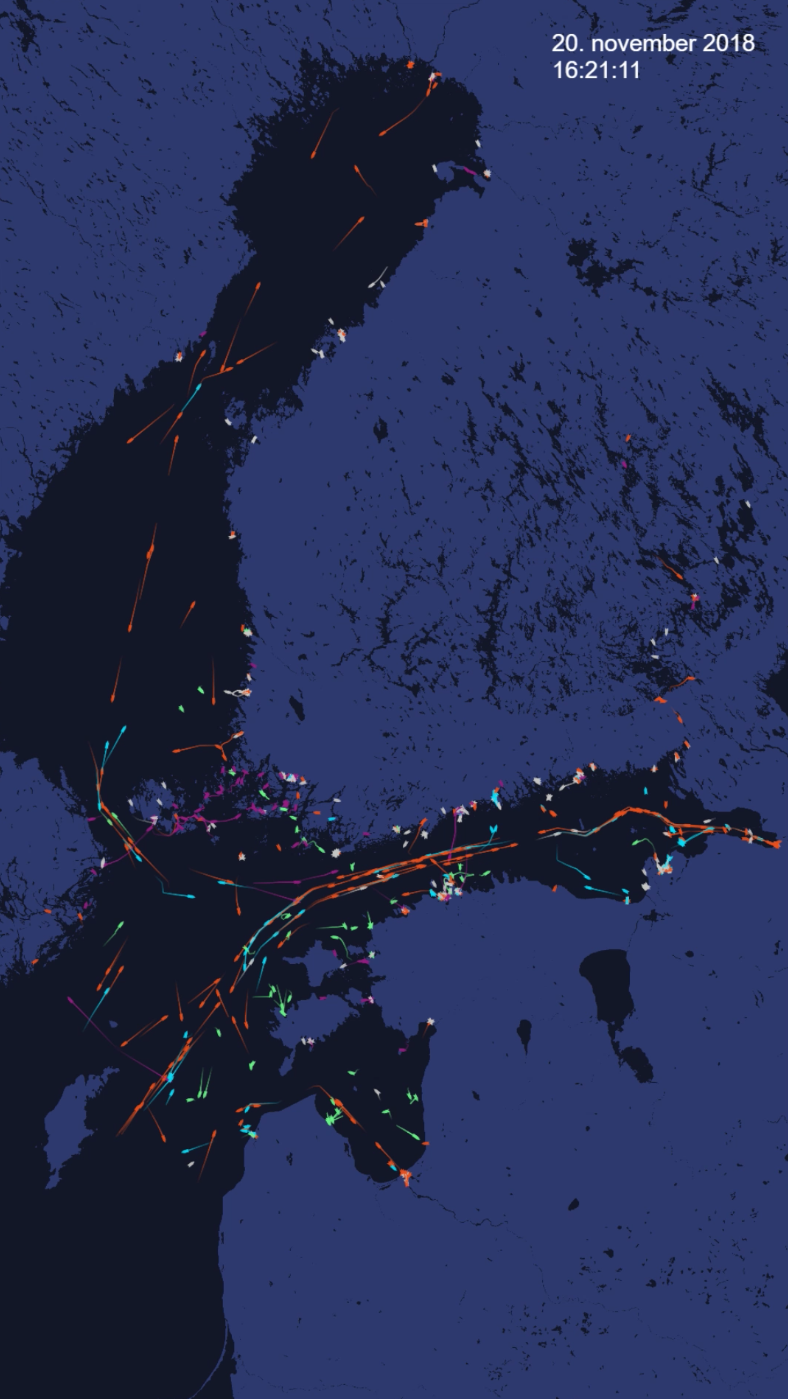 Real-time visualisation of AIS